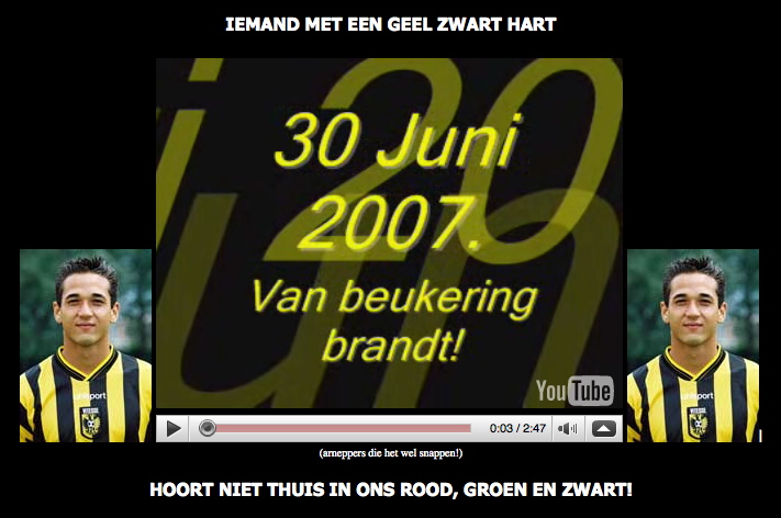 beukering in vitesse shirt