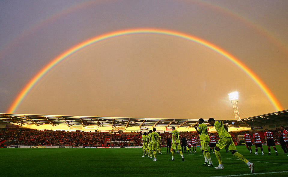 Spurs-Doncaster Rovers in Keepmoat Stadium