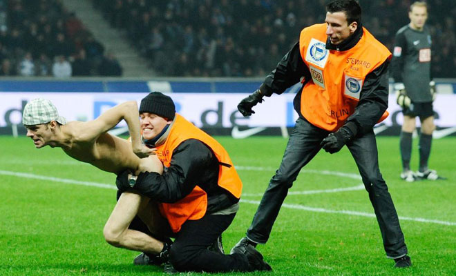 Duitse streaker Photo by AFP
