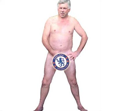 Carlo Ancelotti naakt