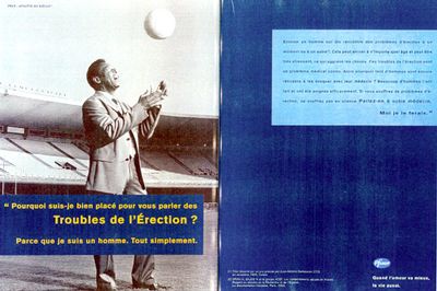 Pele maakt reclame voor Viagra Pele maakt reclame voor Viagra