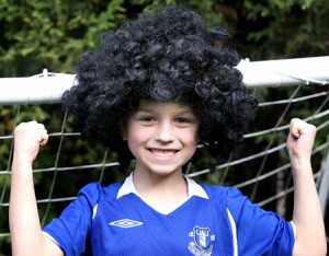Fan met Fellaini pruik Fan met Fellaini pruik