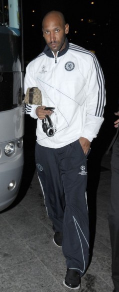 Nicolas Anelka met Gucci tas Nicolas Anelka, Chelsea