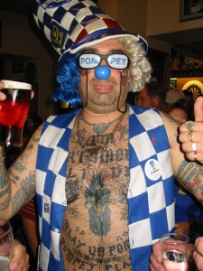 pompey fan Supporter van Portsmouth