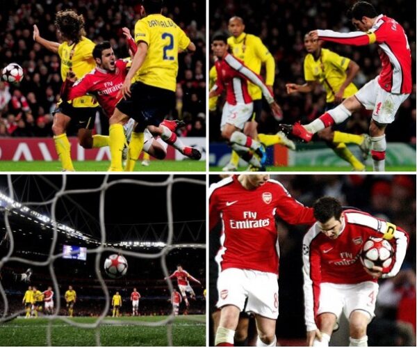 De blessure van Fabregas De blessure en penalty van Fabregas