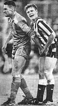 Jones and Gazza Vinnie Jones en Gascoigne