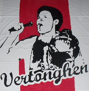Spandoek van Jan Verthongen nav Amstel Cup
