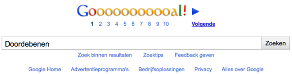 Doordebenen Google