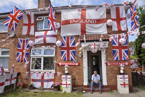 Huis van Engelse voetbalsupporter Huis van Engelse voetbalsupporter