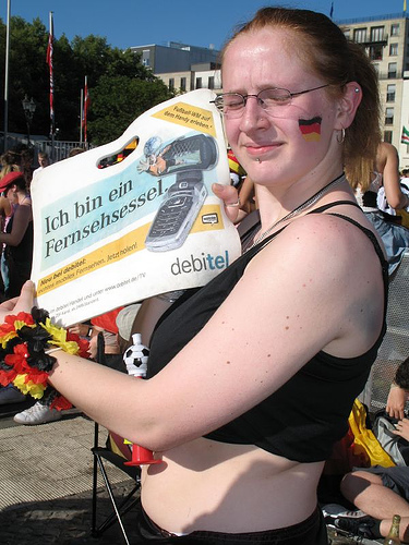 Vrouwelijke Duitsland supporter