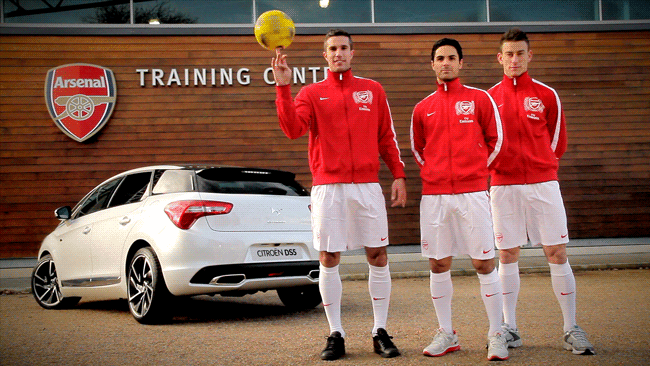 Arsenal Citroen reclame
