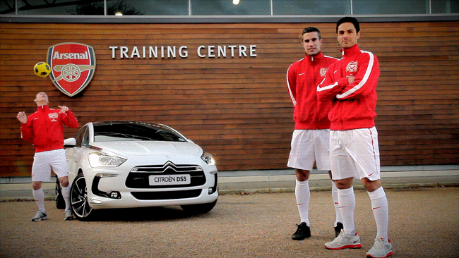 Arsenal Citroen reclame