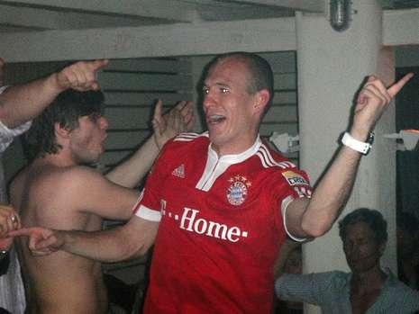 Arjen Robben danst